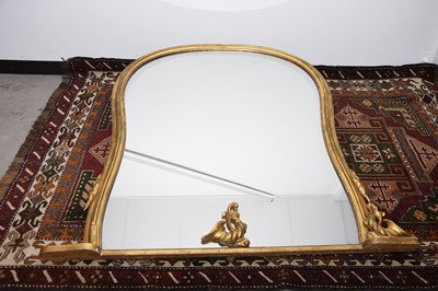 Lot 30 - A large over mantle gilt mirror