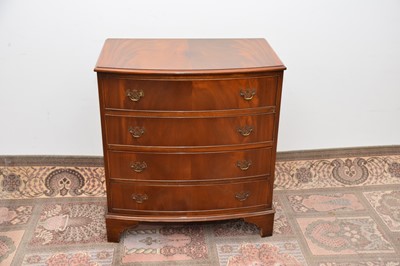 Lot 45 - A mid 20th century mahogany reproduction chest of drawers