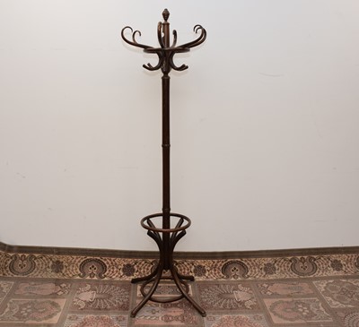 Lot 47 - A modern stained beech coat stand