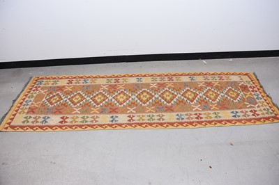 Lot 59 - A mid 20th century Middle Eastern flat weave Kilim runner carpet