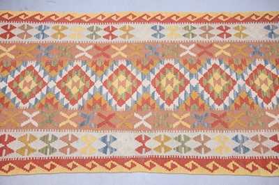 Lot 59 - A mid 20th century Middle Eastern flat weave Kilim runner carpet