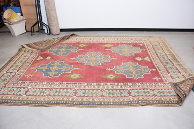Lot 61 - A large Middle Eastern woollen carpet
