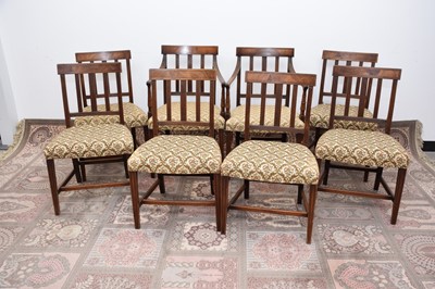 Lot 62 - A set of eight Victorian mahogany dining chairs