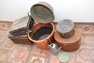 Lot 70 - A collection of Victorian and later metal items and other items