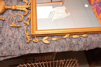 Lot 72 - A pair of Regency style gilt pier glass mirrors