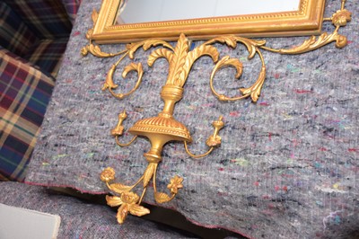 Lot 72 - A pair of Regency style gilt pier glass mirrors