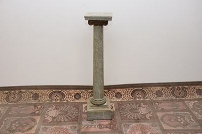 Lot 84 - A Victorian marble column plant stand