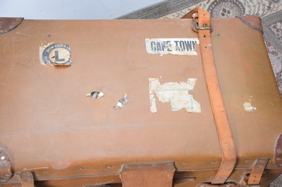 Lot 97 - A vintage steamer travel trunk