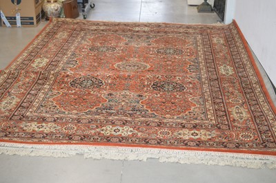 Lot 109 - A very large modern Heriz style woven wool carpet