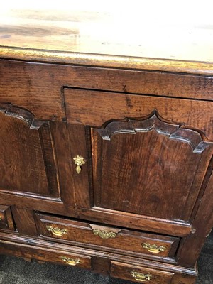 Lot 112 - An 18th century and later converted Lancashire Mule chest