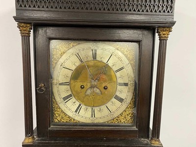 Lot 115 - A Georgian period and later long case clock