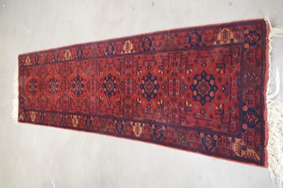 Lot 126 - A Chodur Turkoman hand-knotted wool runner rug