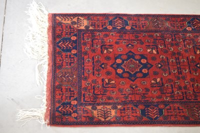 Lot 126 - A Chodur Turkoman hand-knotted wool runner rug