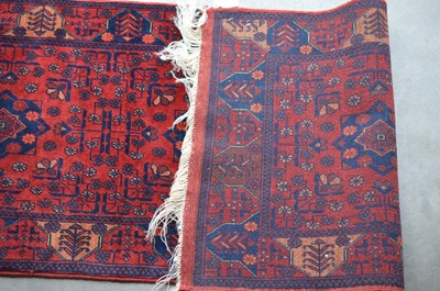 Lot 126 - A Chodur Turkoman hand-knotted wool runner rug