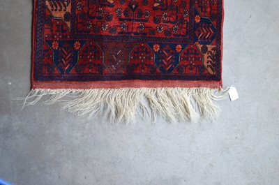 Lot 126 - A Chodur Turkoman hand-knotted wool runner rug