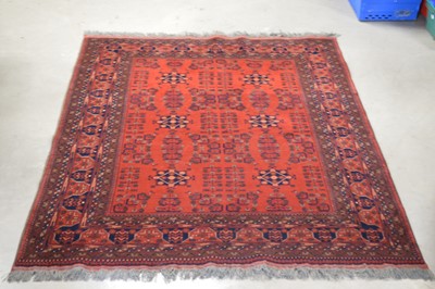 Lot 127 - A Chodur Turkoman hand-knotted wool oriental carpet