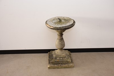 Lot 146 - A second half 20th century concrete and lead sundial