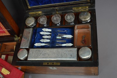 Lot 164 - Two Victorian work boxes