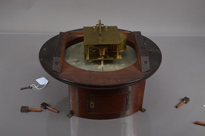 Lot 178 - A Victorian mahogany drop dial wall clock