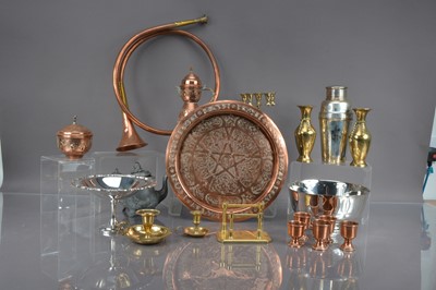 Lot 182 - A collection of Victorian and later metalware