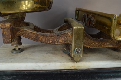 Lot 184 - A Victorian set of kitchen scales by Parnall & Sons of Bristol