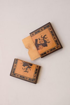 Lot 200 - Three Victorian Tunbridge Ware calling card cases