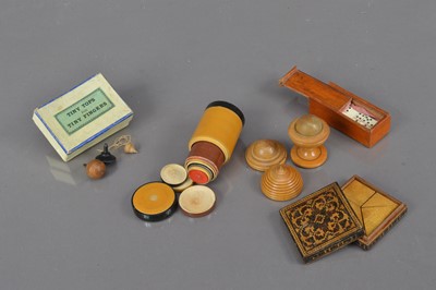 Lot 213 - Five miniature toys and games