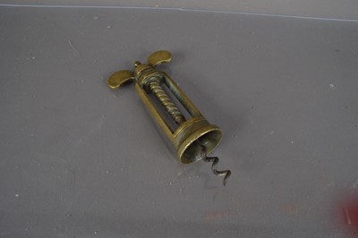 Lot 240 - A 19th Century Farrow and Jackson type wing nut corkscrew