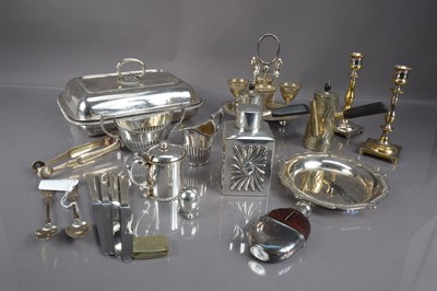 Lot 244 - A collection of silver plated and other items