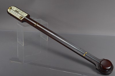 Lot 250 - An early 20th Century mercury stick barometer by I Blatt of Brighton