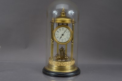 Lot 260 - A German gilt brass "400 Day" Anniversary Clock circa 1920