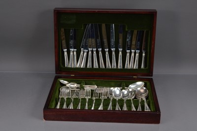 Lot 264 - A part canteen of George Wood & Sons of Sheffield silver plated cutlery