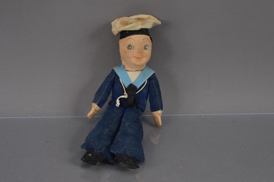 Lot 267 - A vintage Norah Wellings sailor doll circa 1960s