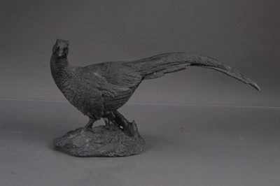 Lot 276 - After Jules Moigniez (French 1835-1894) an animalier bronze "Pheasant" sculpture