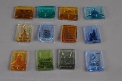 Lot 289 - A collection of twelve German WHW Winterhilfswerk glass badges