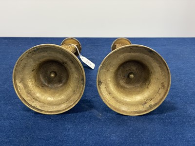 Lot 292 - A good pair of French Louis XVI style ormolu gilt bronze candlesticks