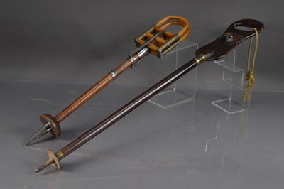 Lot 293 - An unusual pair of late 19th-Early 20th Century shooting sticks