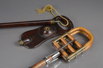 Lot 293 - An unusual pair of late 19th-Early 20th Century shooting sticks