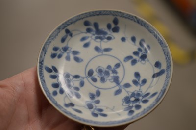 Lot 301 - Two small Chinese porcelain blue and white dishes