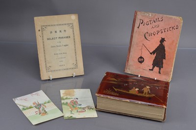 Lot 304 - Two books of Chinese interest and a Japanese lacquer album