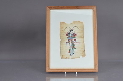 Lot 307 - A Chinese pith painting