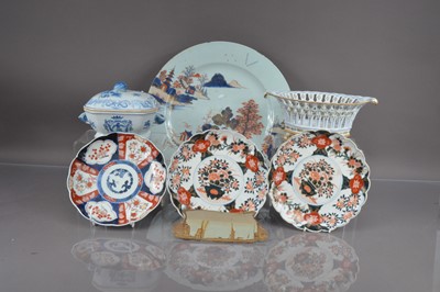 Lot 308 - Four Chinese Imari style porcelain plates