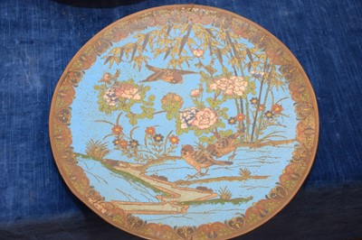 Lot 312 - Five Oriental items including a famille rose plate