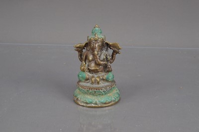 Lot 314 - Bronze figure of Ganesha
