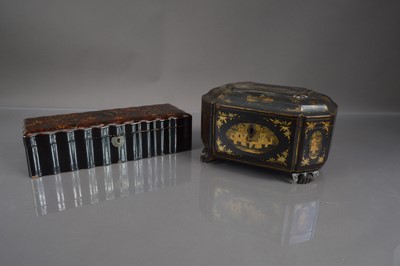 Lot 329 - Two oriental lacquer boxes
