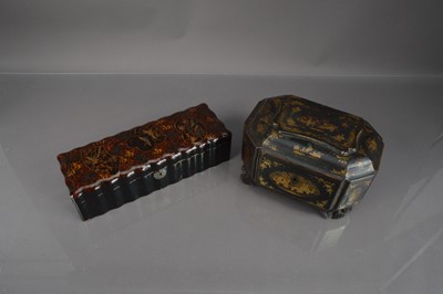 Lot 329 - Two oriental lacquer boxes