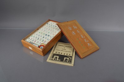 Lot 332 - A 20th Century Chinese Mahjong set