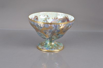 Lot 343 - An Art Deco period Wedgwood pottery lustre ware dragon bowl