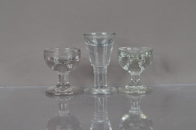 Lot 347 - A pair of Victorian glass ice cream licks and another