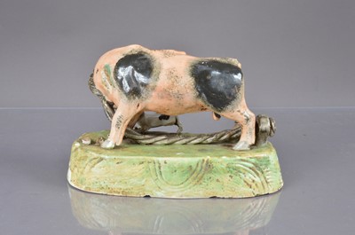 Lot 349 - A 19th century Staffordshire pottery group